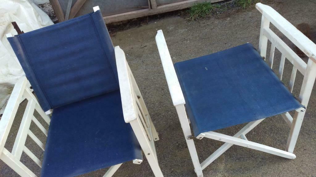 strandstoelen ,regisseurstoelen, Ophalen of Verzenden, Gebruikt, Hout, Inklapbaar