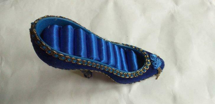 Porte bagues escarpin, Enlèvement ou Envoi, Neuf, Bleu, Rigide