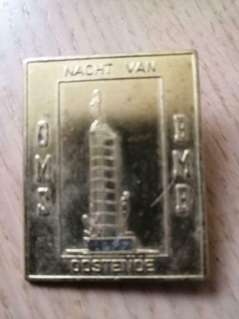 Ecusson  motard OMS CMB Oostende 1977, Verzamelen, Ophalen of Verzenden, Gebruikt