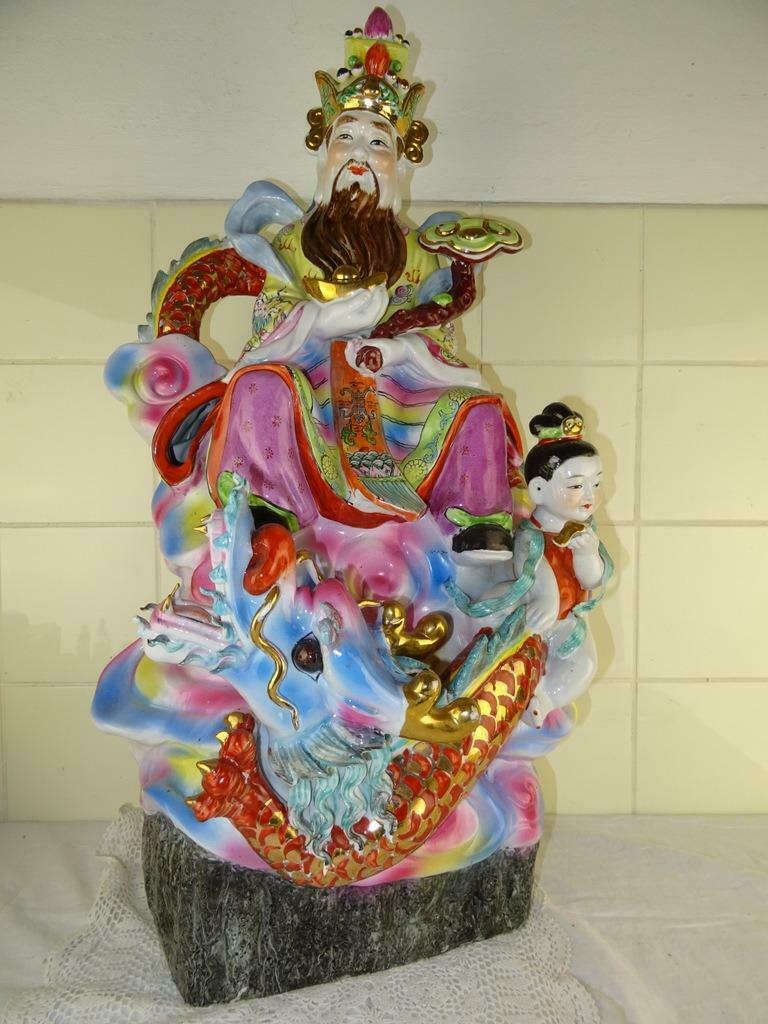 Grande statue bouddha dorée Chine statue sacrificielle 69cm, Maison & Meubles, Accessoires pour la Maison | Statues de Bouddha