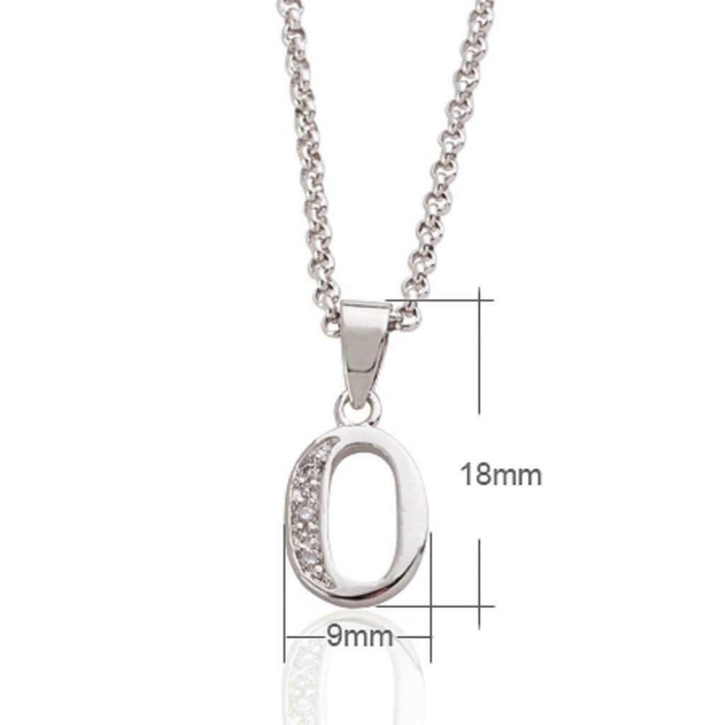 Pendentif Lettre O + Chaine Neuf N° 31434RH, Neuf, Autres représentations, Autres matériaux, Argent