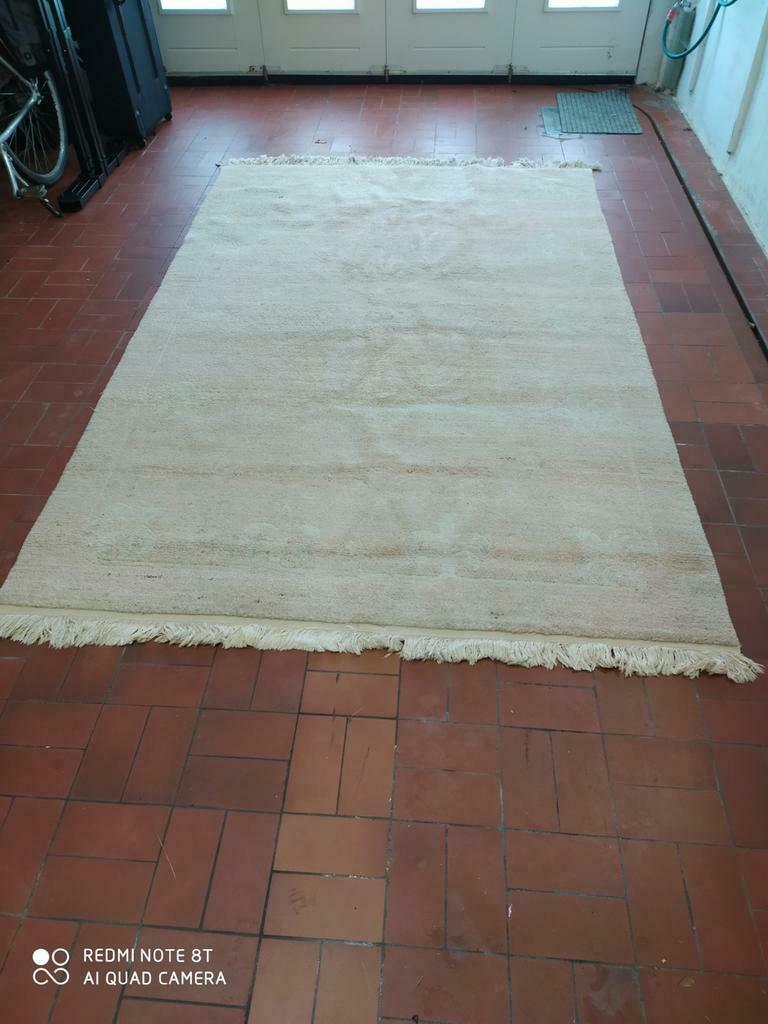 Handgeknoopt Tibetaans tapijt, Huis en Inrichting, Stoffering | Tapijten en Vloerkleden, Ophalen, Gebruikt