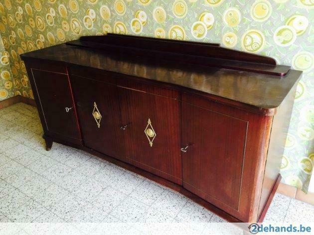 Dressoir in gelakte beuken fineer 198x56x92 cm, Ophalen, Gebruikt