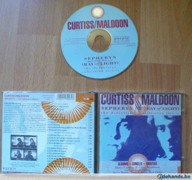 cd curtis and maldoon - ray of light + extra's deep purple, Cd's en Dvd's, Ophalen of Verzenden, Zo goed als nieuw