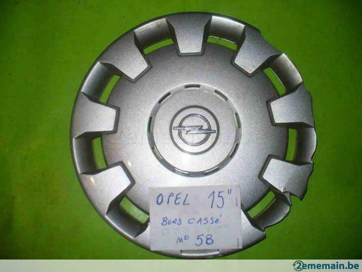 enjoliveur opel 15'' (n°58) 1pc, Autos : Pièces & Accessoires, Pneus & Jantes, Jante(s), 15 pouces, Utilisé, Enlèvement ou Envoi