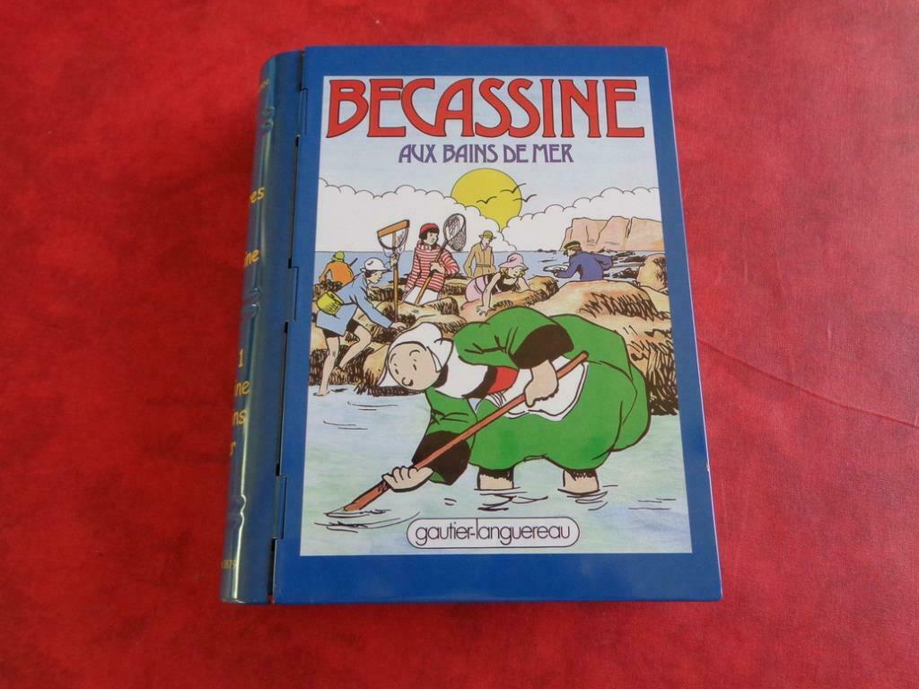 Boîte Métal. "Bécassine forme livre". Bleu., Collections, Enlèvement ou Envoi, Comme neuf, Autre, Autres marques