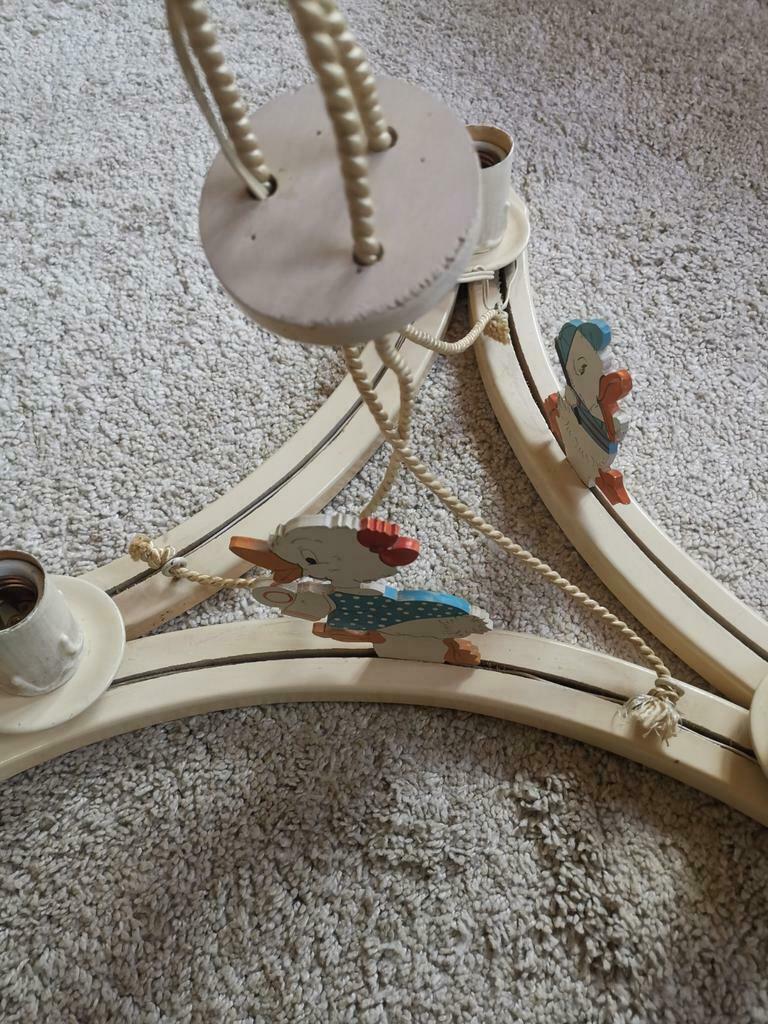 Lustre vintage 1958 enfant ou pas 😁, Enlèvement ou Envoi, Utilisé, Bois, Vintage