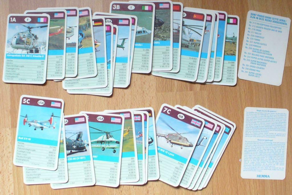 HÉLICOPTÈRES QUARTER GAME - SCHMID 213 - ARMÉE D'HÉLICOPTÈRE, Collections, Enlèvement ou Envoi, Utilisé, Carte, Photo ou Gravure