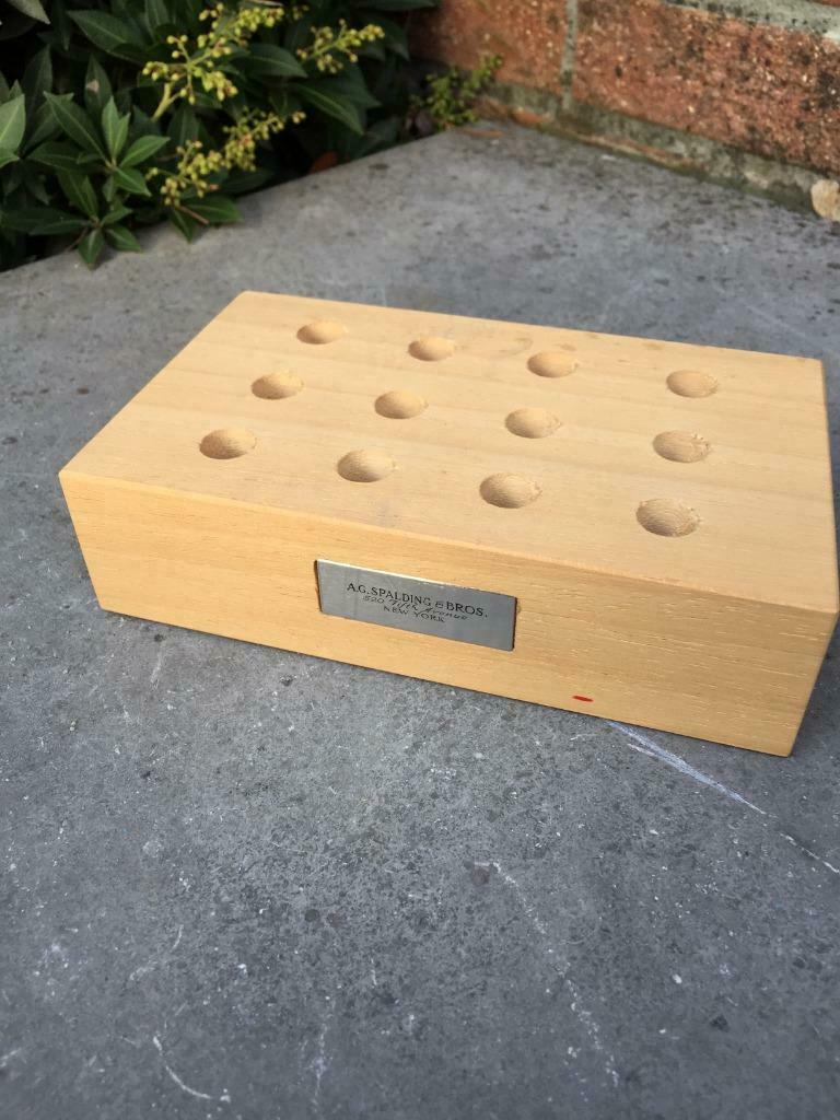 Présentoir Spalding & Bros, New York, Comme neuf, Panneau publicitaire