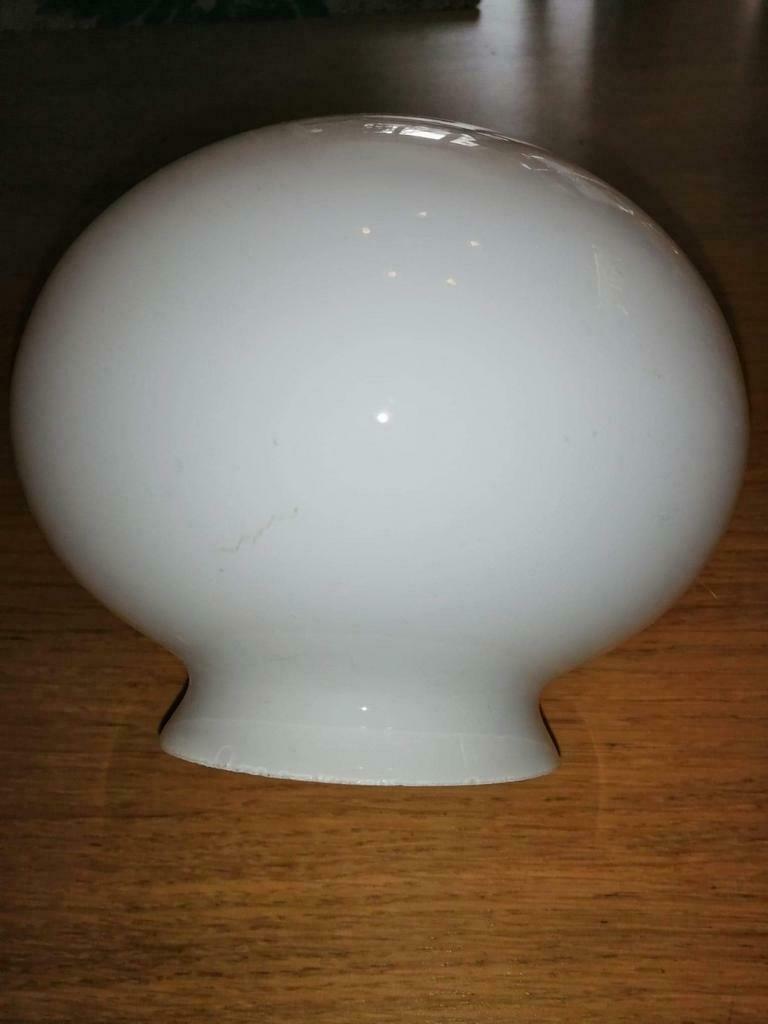 Globe en opaline blanche, Maison & Meubles, Enlèvement ou Envoi, Utilisé, Vintage, Autres types