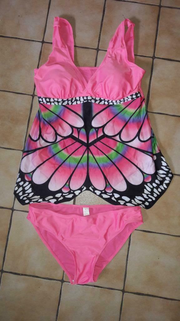 Maillot - tankini pour femme XL, Kleding | Dames, Badmode en Zwemkleding, Ophalen of Verzenden, Nieuw, Roze, Bikini