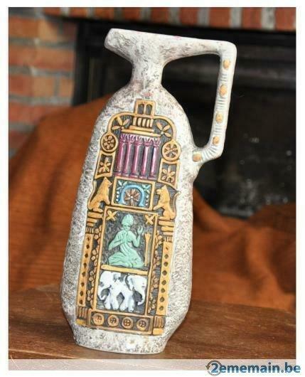 § bouteille garnier terre cuite decor inde, Enlèvement ou Envoi