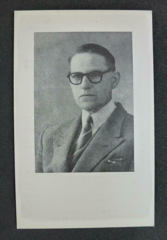 fiche nécrologique Georges Stroobants ° 1905, Envoi, Carte de condoléances