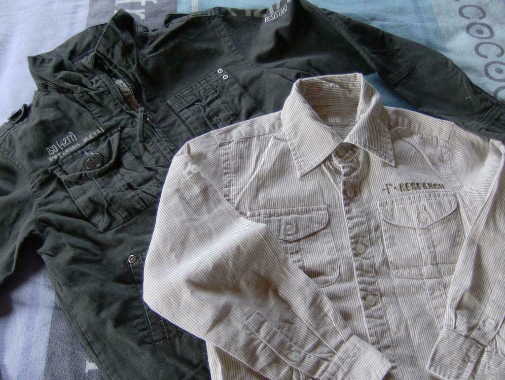 hemd maat 122 + jas zwart met rits maat 134, Kinderen en Baby's, Ophalen of Verzenden, Gebruikt, Jongen, Overige typen