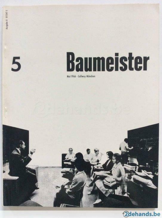 Baumeister 5 (Callwey, München, Mai 1966) architectuur, Boeken, Tijdschriften en Kranten, Gelezen, Ophalen of Verzenden
