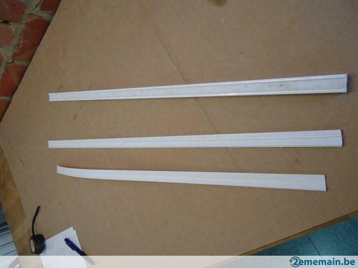 Profil avec Velcro en aluminium pour rideaux avec support, Maison & Meubles, Neuf, Blanc