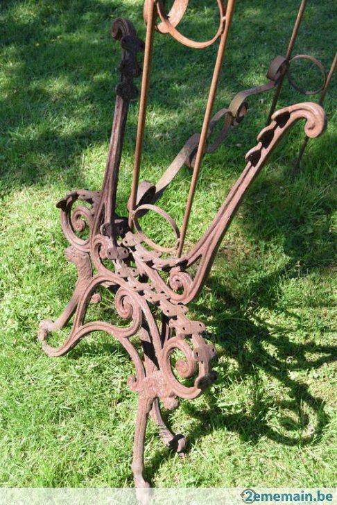 pieds de banc de jardin en fonte,(la paire), Jardin & Terrasse, Enlèvement, Utilisé