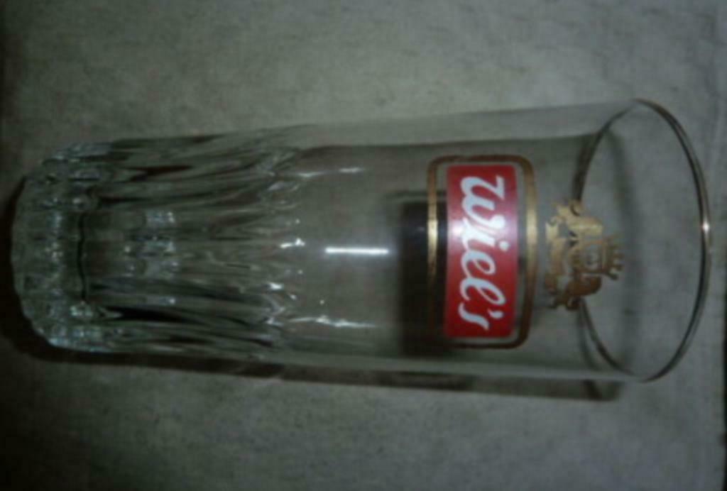 #N bier glas WIEL 'S 33cl " klein " Brij. Wielemans Ceuppens, Collections, Enlèvement ou Envoi, Utilisé, Verre à bière