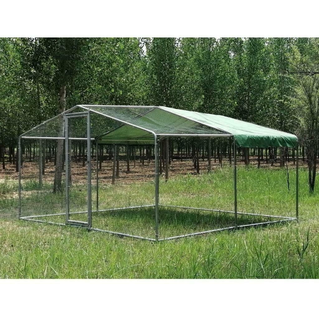 Poulailler 16m² enclos parc poule 4x4x2,25m chatiere voliere, Animaux & Accessoires, Volatiles | Accessoires, Envoi, Neuf, Poulailler