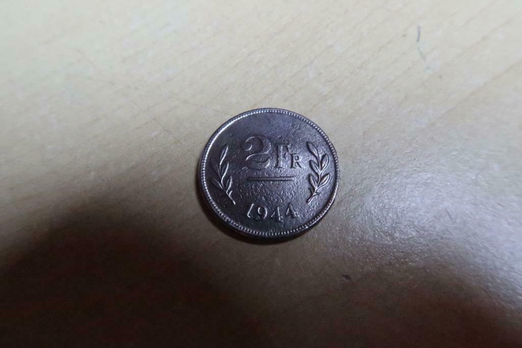 Munten : Koning Leopold III – 2 Frank, Timbres & Monnaies, Monnaies | Belgique, Enlèvement ou Envoi, Plaqué or, Monnaie en vrac