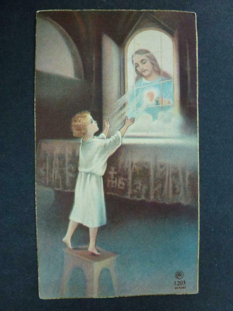 Carte de prière communion solennelle Lydia De Nola Malines 1, Collections, Envoi, Image pieuse