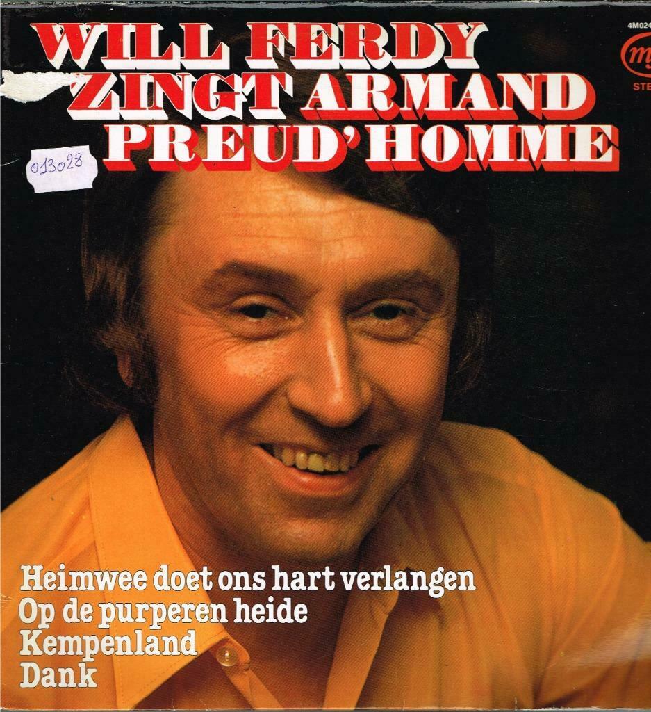 lp  /  Will Ferdy ‎– Will Ferdy Zingt Armand Preud'Homme, Ophalen of Verzenden, Overige formaten