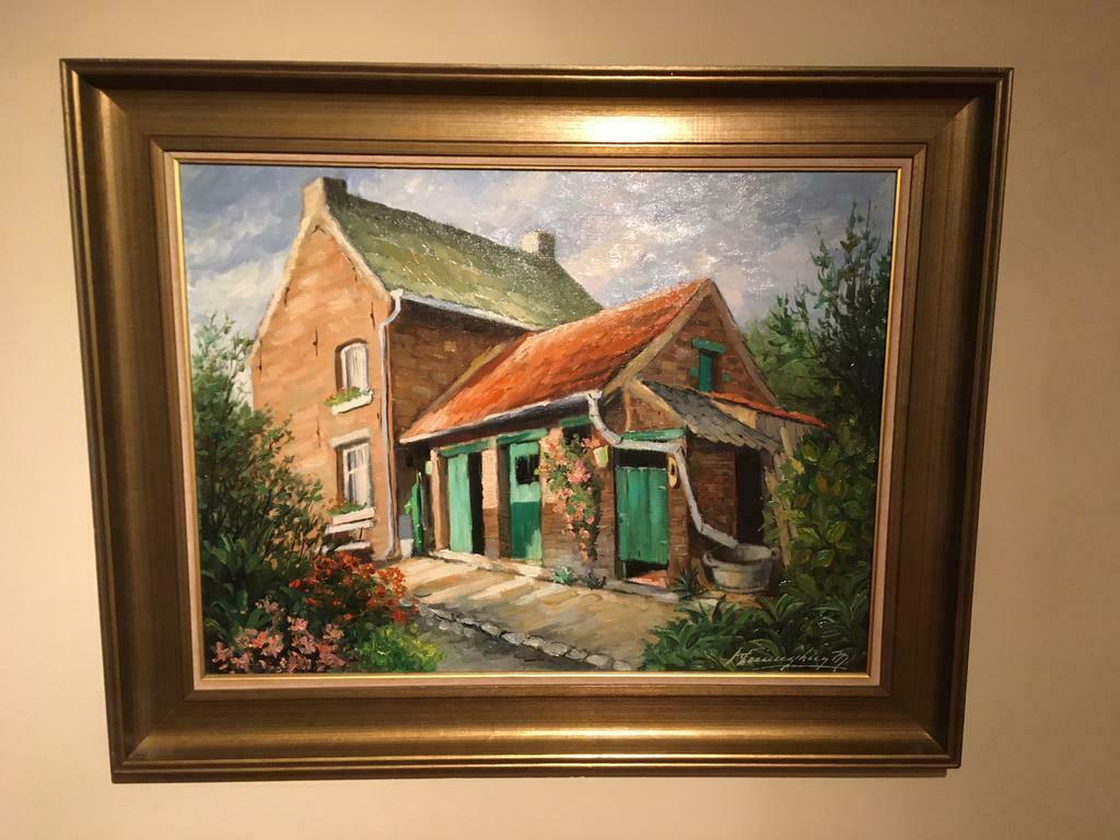 Schilderij Marcel Henneghien van 1982, Antiquités & Art, Enlèvement ou Envoi