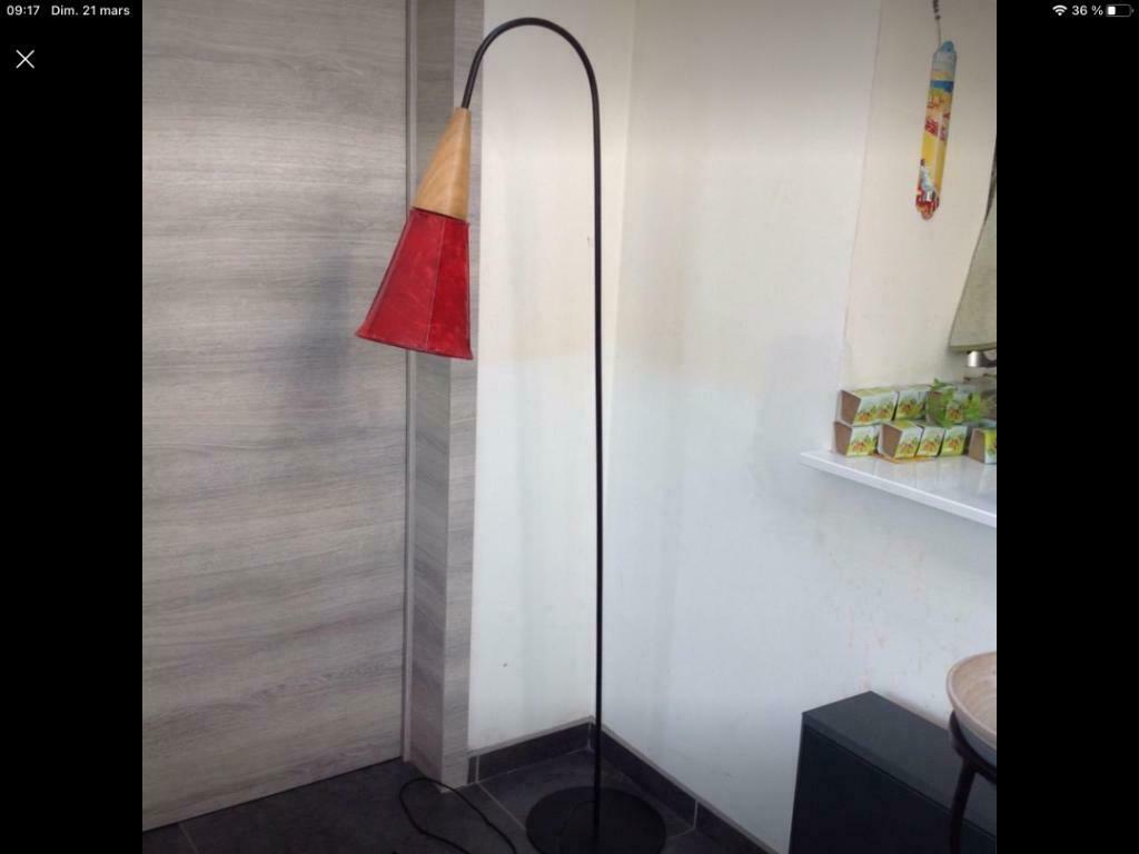 Lampadaire, Maison & Meubles, Lampes | Lampadaires, Comme neuf, Marocain, Bois, 150 à 200 cm