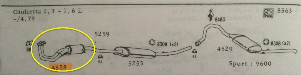 ALFA ROMEO Guillietta échappement nos Ancêtre, Autos : Pièces & Accessoires, Enlèvement, Neuf, Alfa Romeo