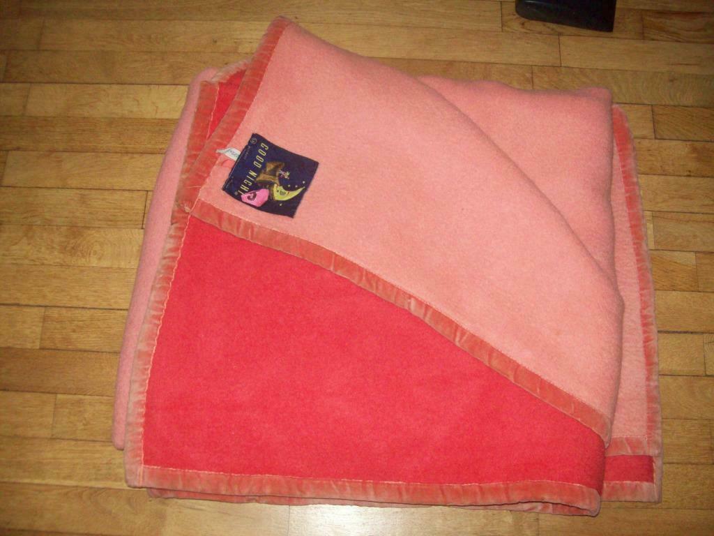 couverture pure laine bicolore, Enlèvement, Comme neuf, Deux personnes, Couverture ou Couette