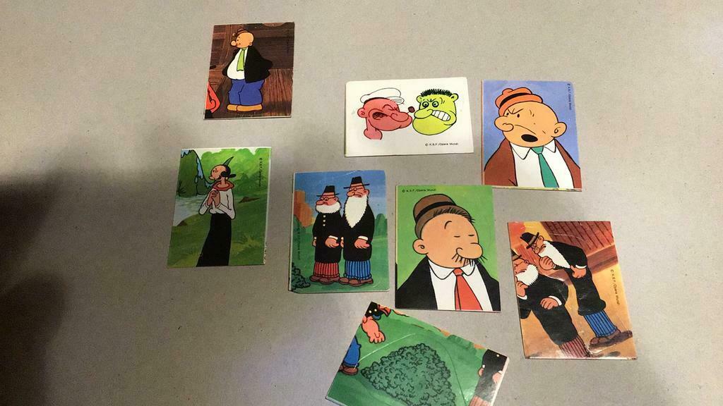 Autocollants Popeye (x5b), Collections, Enlèvement ou Envoi, Bande dessinée ou Dessin animé