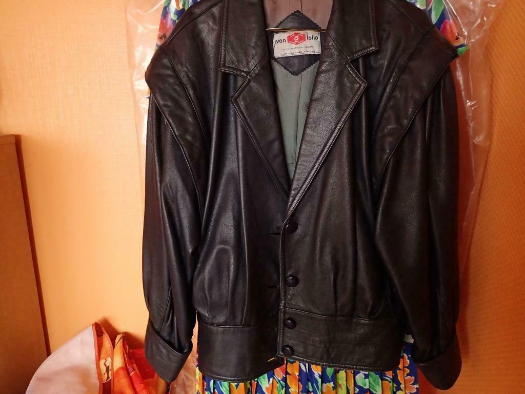 Blouson en cuir taille 38, Taille 38/40 (M), Enlèvement ou Envoi, Porté, Ivan Lollo