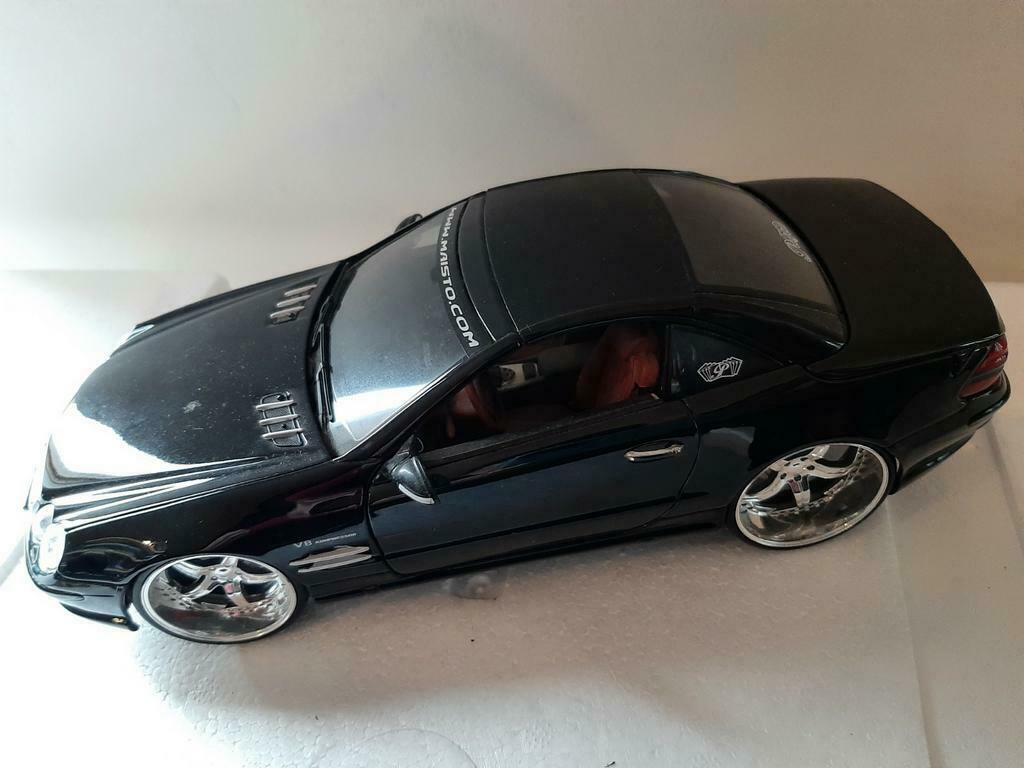 Mercedez benz SL55 AGM 1/18 Maisto zonder doos, Ophalen of Verzenden