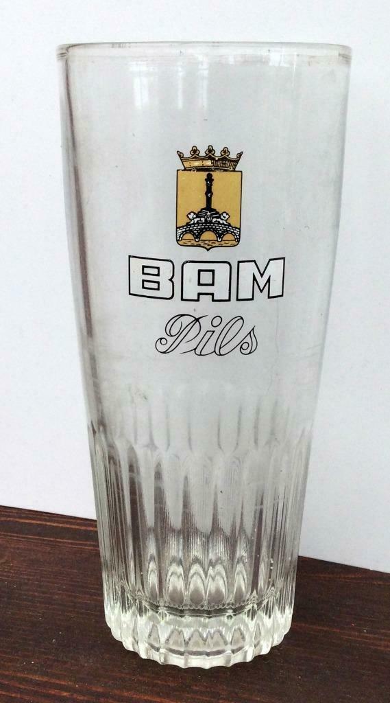 bier brouwerij glas  Bam Brasseries Allies Marchienne, Verzamelen, Ophalen of Verzenden, Zo goed als nieuw