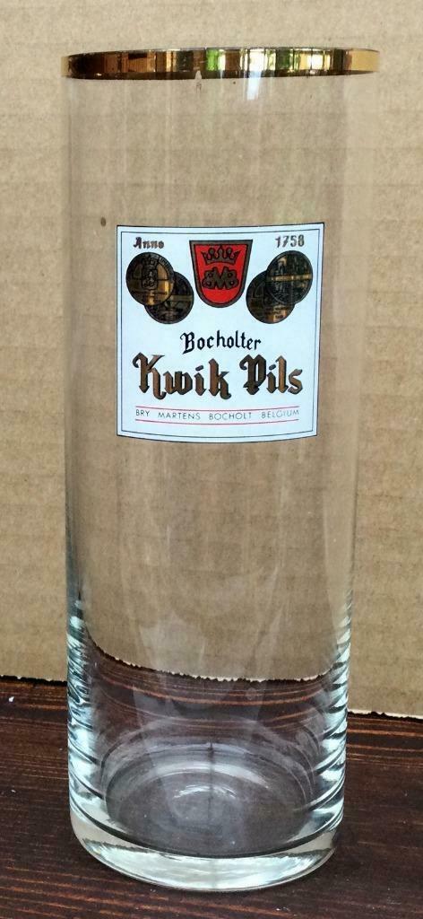 bier brouwerij glas Kwik pils bocholter Martens Bocholt, Verzamelen, Ophalen of Verzenden, Zo goed als nieuw