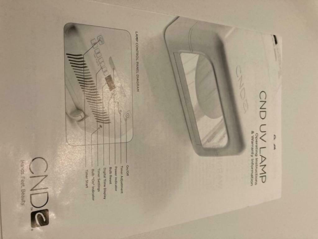 CND UV lamp, Hobby en Vrije tijd, Ophalen, Zo goed als nieuw