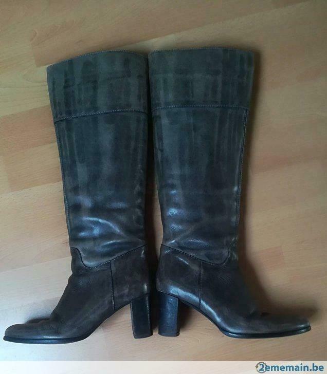 3A* EXIT magnifiques bottes taupe cuir (38), Vêtements | Femmes, Chaussures, Enlèvement ou Envoi, Porté, Bottes hautes
