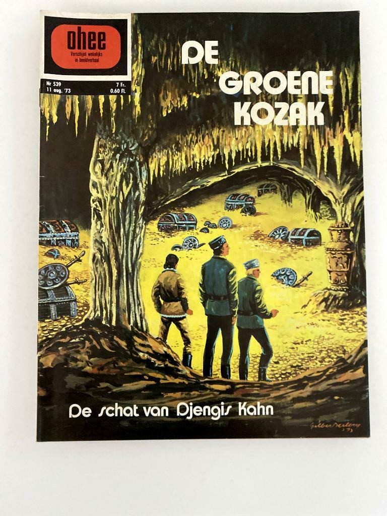 Ohee 539 11/08/1973 De Groene Kozak, Boeken, Stripverhalen, Gelezen, Eén stripboek, Ophalen of Verzenden