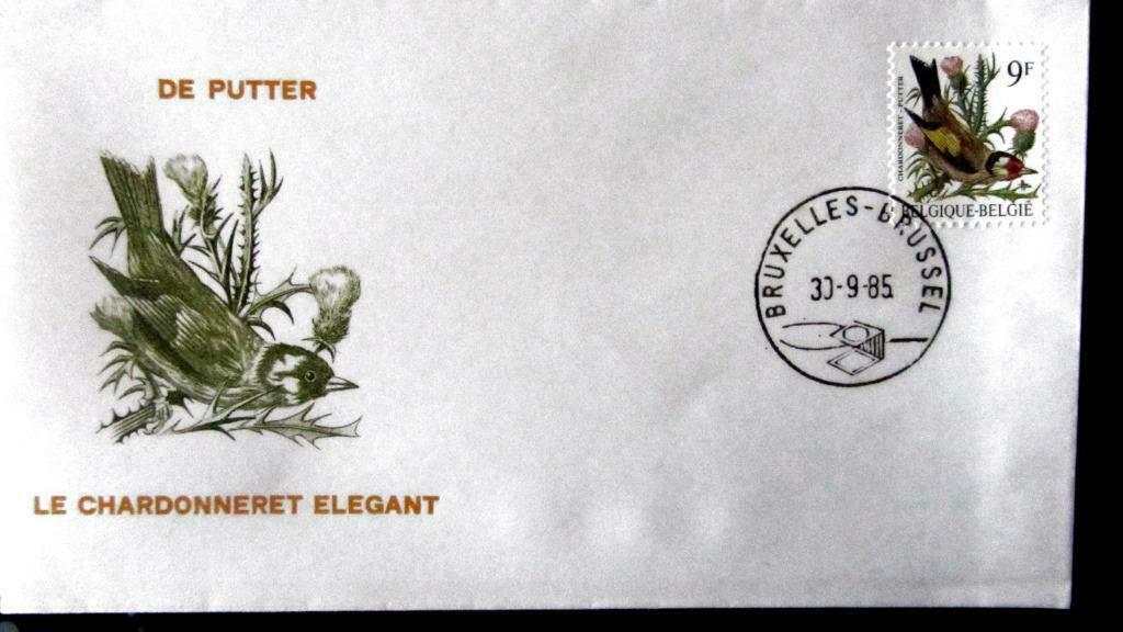 FIRST DAY COVER- VOGELS VAN BUZIN- DE PUTTER, Ophalen of Verzenden, Gestempeld, Dier of Natuur