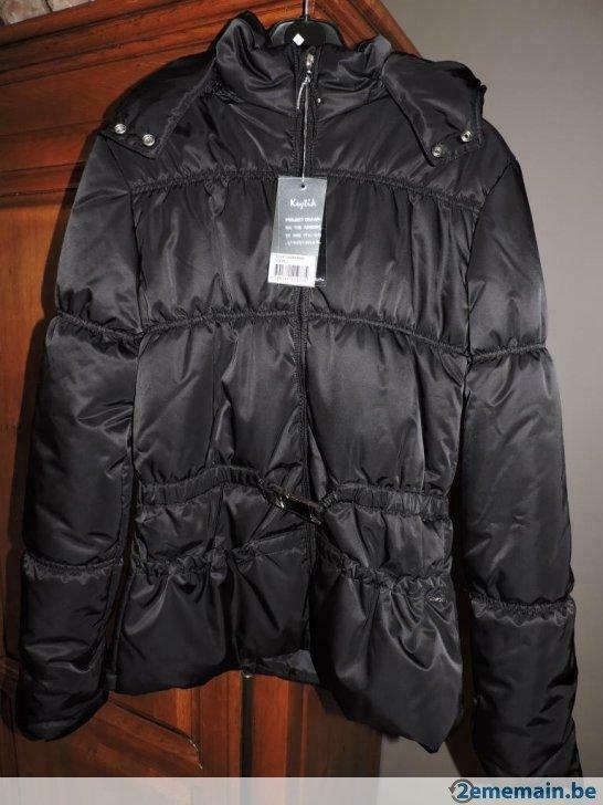 Manteau avec capuche, noir, Krytik, 16 ans, neuf, Ophalen of Verzenden, Nieuw, Jas