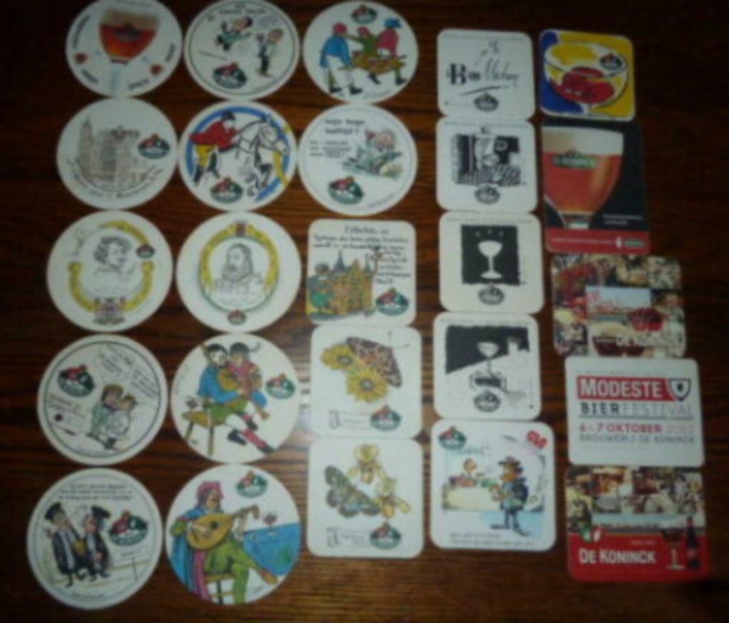 25 verschillende bier viltjes DE KONINCK Antwerpen, Verzamelen, Ophalen of Verzenden, Gebruikt, Viltje(s), De Koninck
