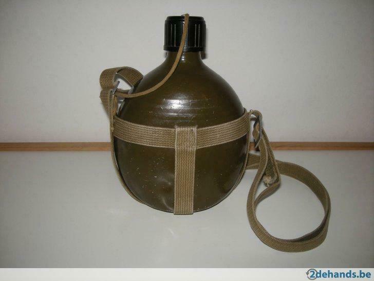 Drinkbus met draagriem legergroen, Ophalen of Verzenden, Gebruikt