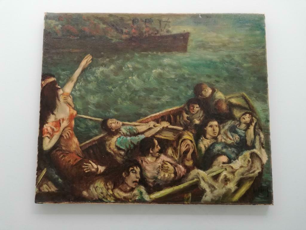 Peinture des naufragés Château de Morro, Antiquités & Art, Enlèvement ou Envoi