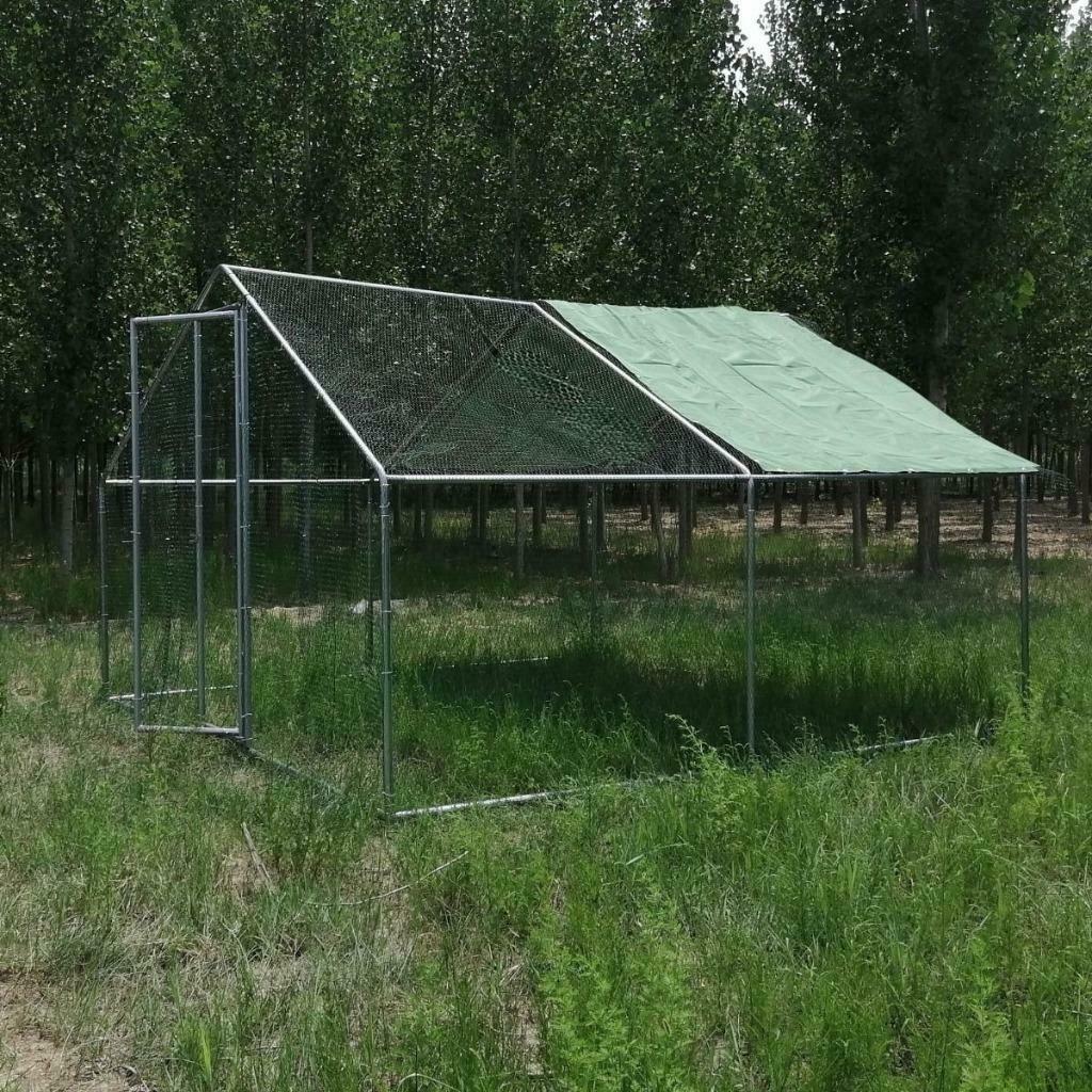 Poulailler enclos parc 4x4x2,50m POULAILLER 16M² enclos XXL, Envoi, Neuf, Poulailler