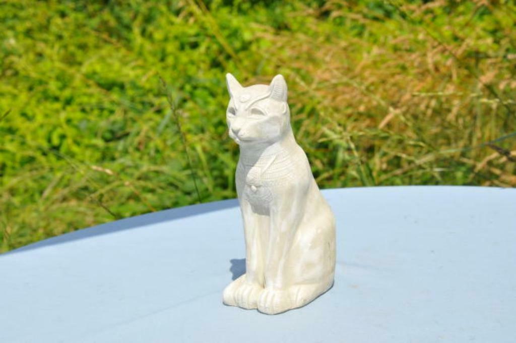 §  chat en platre style egyptien, Enlèvement ou Envoi, Utilisé