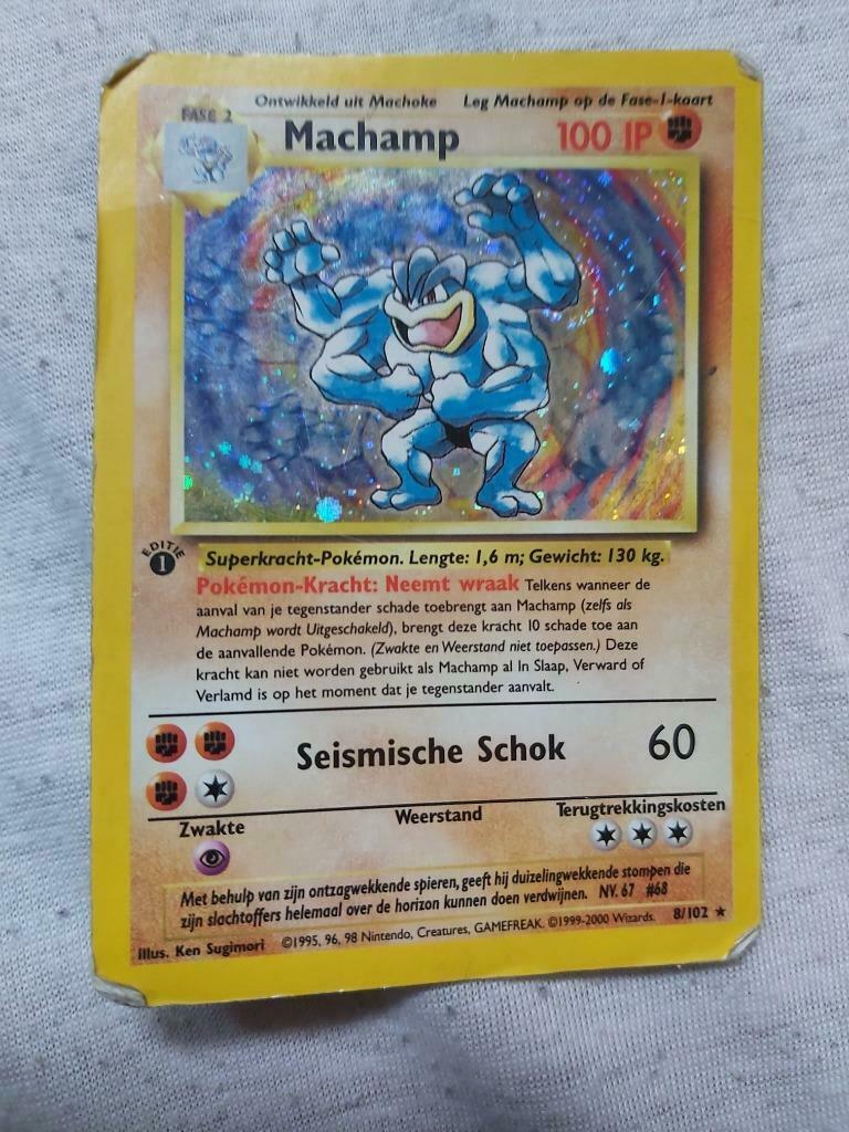 Pokemon Machamp Hollow-kaart, Hobby en Vrije tijd, Verzamelkaartspellen | Pokémon, Ophalen of Verzenden, Gebruikt, Overige typen