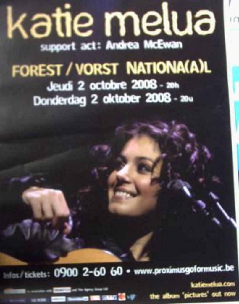 affiche/poster - Katie Melua 2008 (80x60), Verzamelen, Posters, Ophalen of Verzenden, Nieuw