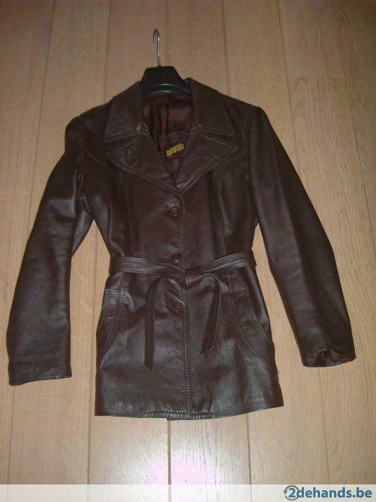leren jas bruin, Ophalen of Verzenden, Gedragen
