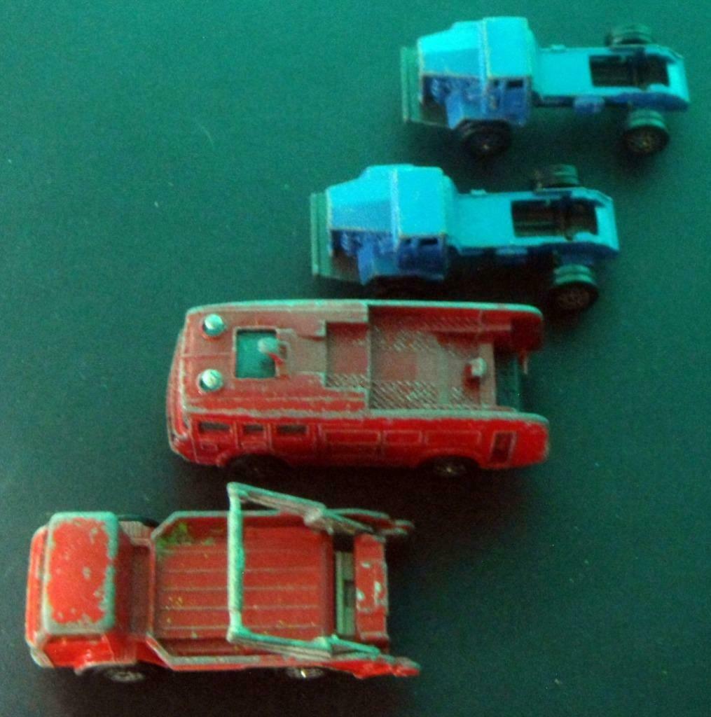 2 Terex R35 Rear Dump, 1 Ford D1000, 1 Fire Tender: Corgi, Collections, Jouets miniatures, Utilisé, Enlèvement ou Envoi