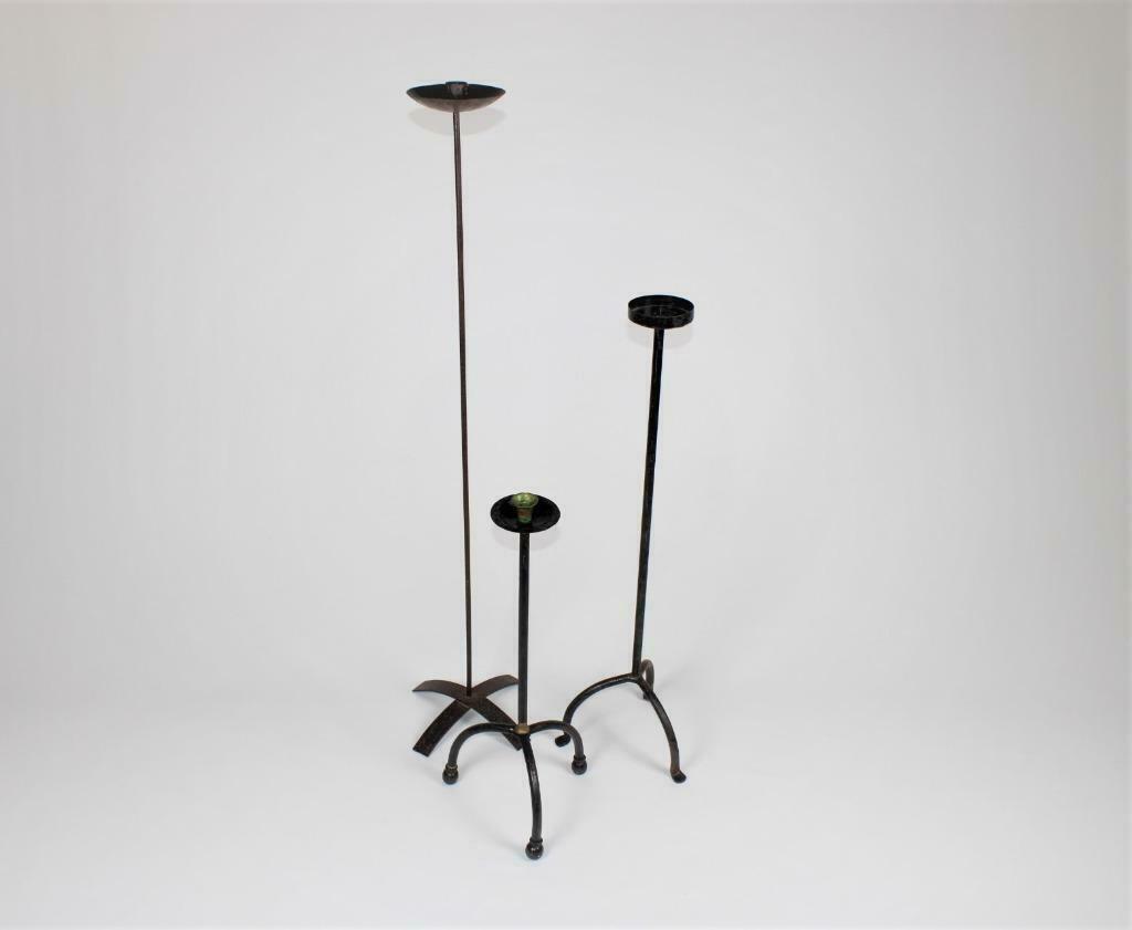 een set van 3 kandelaars, Antiek en Kunst, Curiosa en Brocante, Ophalen